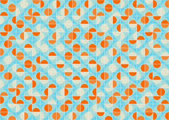 Abstract Geometric Pattern generative computational art illustration
