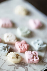 動物型のカラフルな和菓子・和三盆