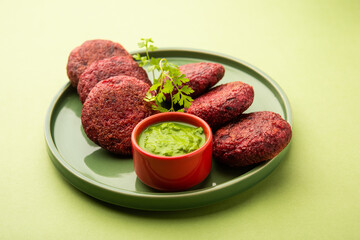 Beet Root Patties or cutlet