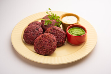 Beet Root Patties or cutlet