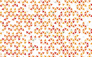 Light Orange vector seamless layout with lines, triangles.