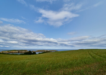 Fototapeta premium Views on the beach of Mexota, Asturias, Spain