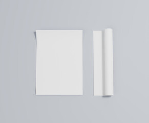 비어있는 A4 포스터 종이