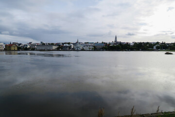 A lake in the city of Reykjavik