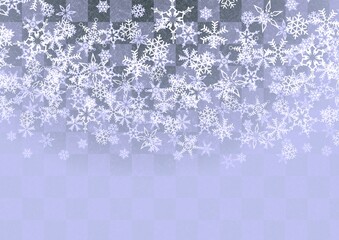 雪の結晶が描かれた銀色の市松模様の背景