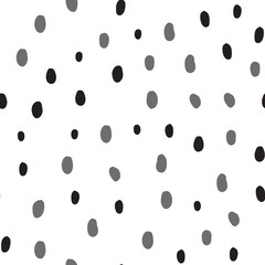Hand drawn circles. Abstract geometric seamless pattern. Trendy texture. Background texture.