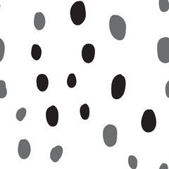 Hand drawn circles. Abstract geometric seamless pattern. Trendy texture. Background texture.