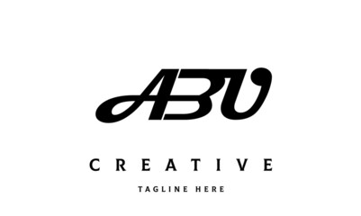 ABU creative three latter logo design	