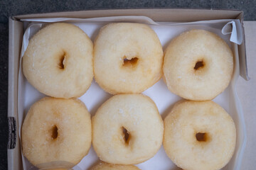 Breakfast with a homemade donut