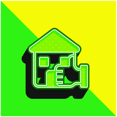 Best Choice Green and yellow modern 3d vector icon logo