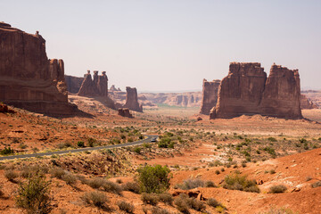 landscape on arches national park in the united states of america