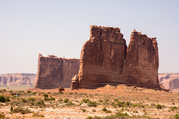 Fototapeta premium landscape on arches national park in the united states of america