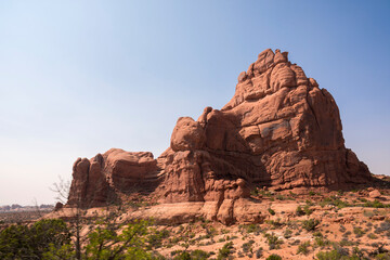 Fototapeta premium landscape on arches national park in the united states of america