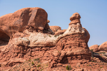 Fototapeta premium landscape on arches national park in the united states of america