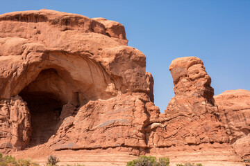 Fototapeta premium landscape on arches national park in the united states of america