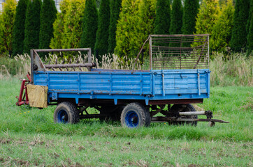 tractor in a field