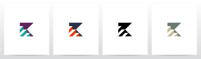 Stairs On Letter Logo Design K
