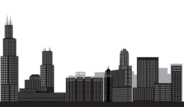 illustration skyline chicago © Chris Willemsen 