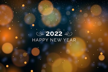 blurred new year 2022 background vector design illustration