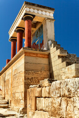 Northern entrance to Knossos palace, island of Crete - 461510014