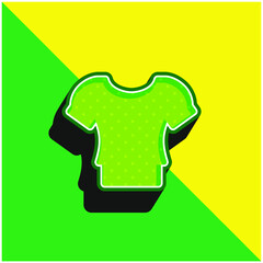 Blouse Green and yellow modern 3d vector icon logo