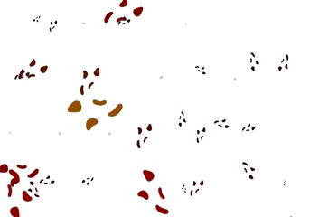 Light Red, Yellow vector pattern with chaotic shapes.