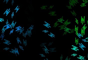 Dark Blue, Green vector layout with flat lines.