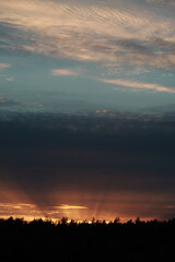 Sunset sky photography. Nature wallpaper