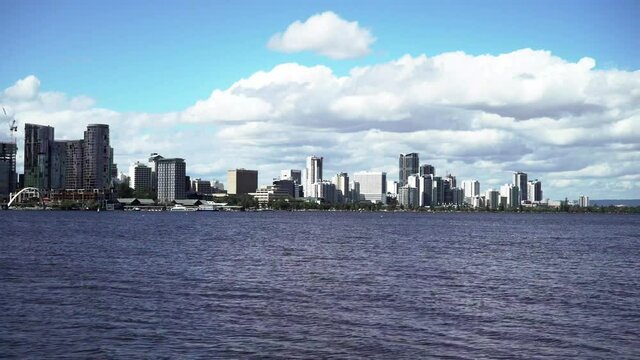 A view of the Perth city skyline