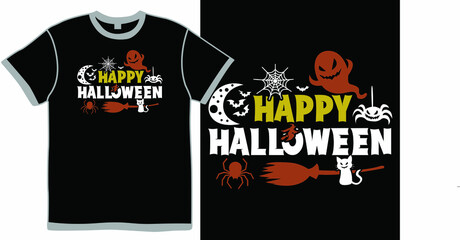 Happy Halloween, Celebration Event Halloween Design, Thanksgiving Sign, Trick Or Treat, Halloween Season Lettering Clothing