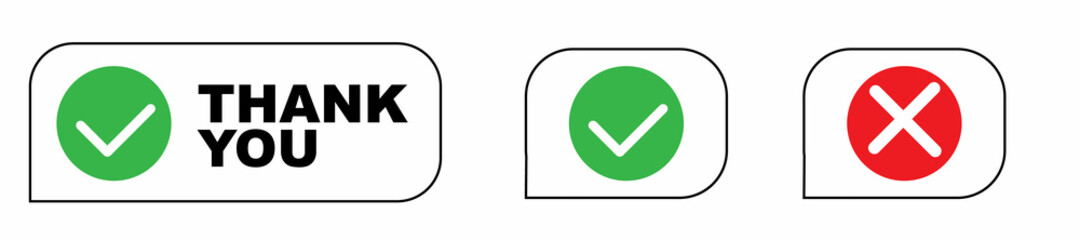 Obraz premium Thank you speech bubble 