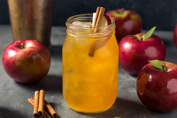 Cold Refreshing Apple Cider Cocktail