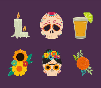 day of the dead, icons
