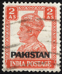 Postage stamps of the India. Stamp printed in the India. Stamp printed by India.