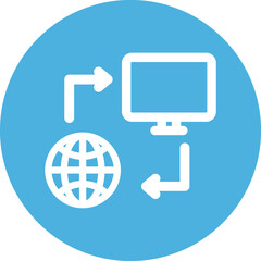 Network connection Isolated Vector icon which can easily modify or edit