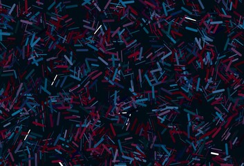 Dark black vector template with repeated sticks.
