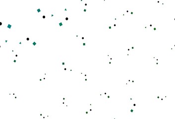 Light Blue, Green vector layout with circles, lines, rectangles.