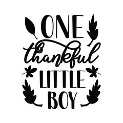 One Thankful Little Boy