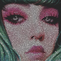 portrait of a woman with lips