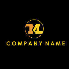 modern letter M logo vector design