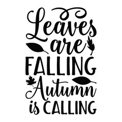 Naklejka premium leaves are falling autumn is calling
