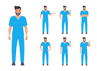 Man medic vector design illustration isolated on white background