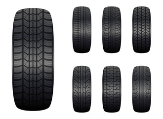 Tire vector design illustration isolated on white background