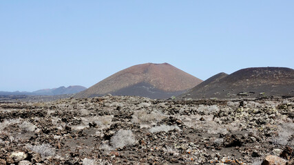 Vulkanlandschaft, Lava, Vulkangestein