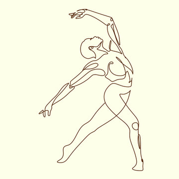 dancer line art pose clip art preview