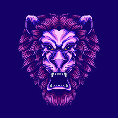 Obraz premium lion face 