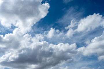 Stratocumulus water vapor clouds. Vector sky texture