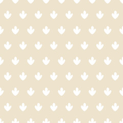 Beige seamless pattern with white cactus.