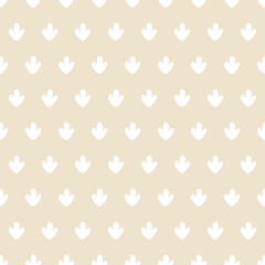 Beige seamless pattern with white cactus.