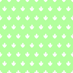 Neon green seamless pattern with white cactus.
